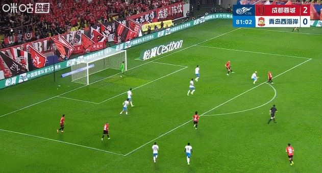 生日收获进球！费利佩原地摆腿破门 蓉城3-0领先西海岸