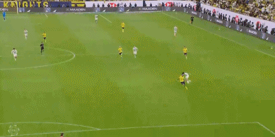 第47分钟，再次打平，蒂亚尼奇助攻，卡多索推射破门，纳杰马2-2利雅得胜利