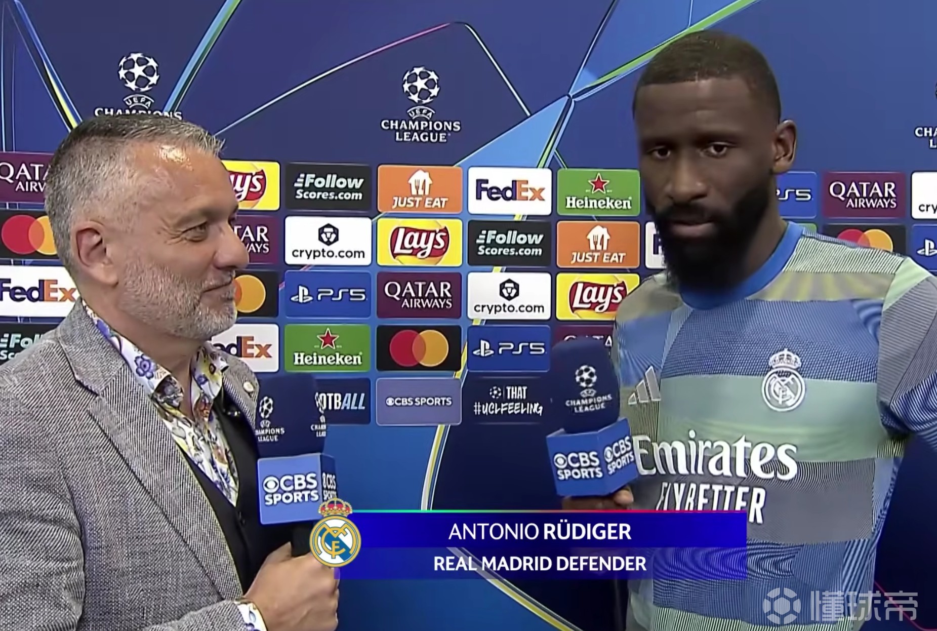 吕迪格：维尼修斯错失绝佳机会时，正是我们扭转局面的开始