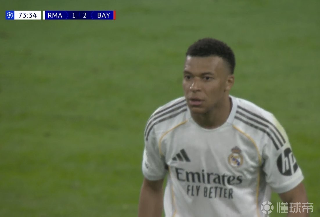 为次回合保留悬念，姆巴佩终结欧冠对四大联赛球队9场进球荒