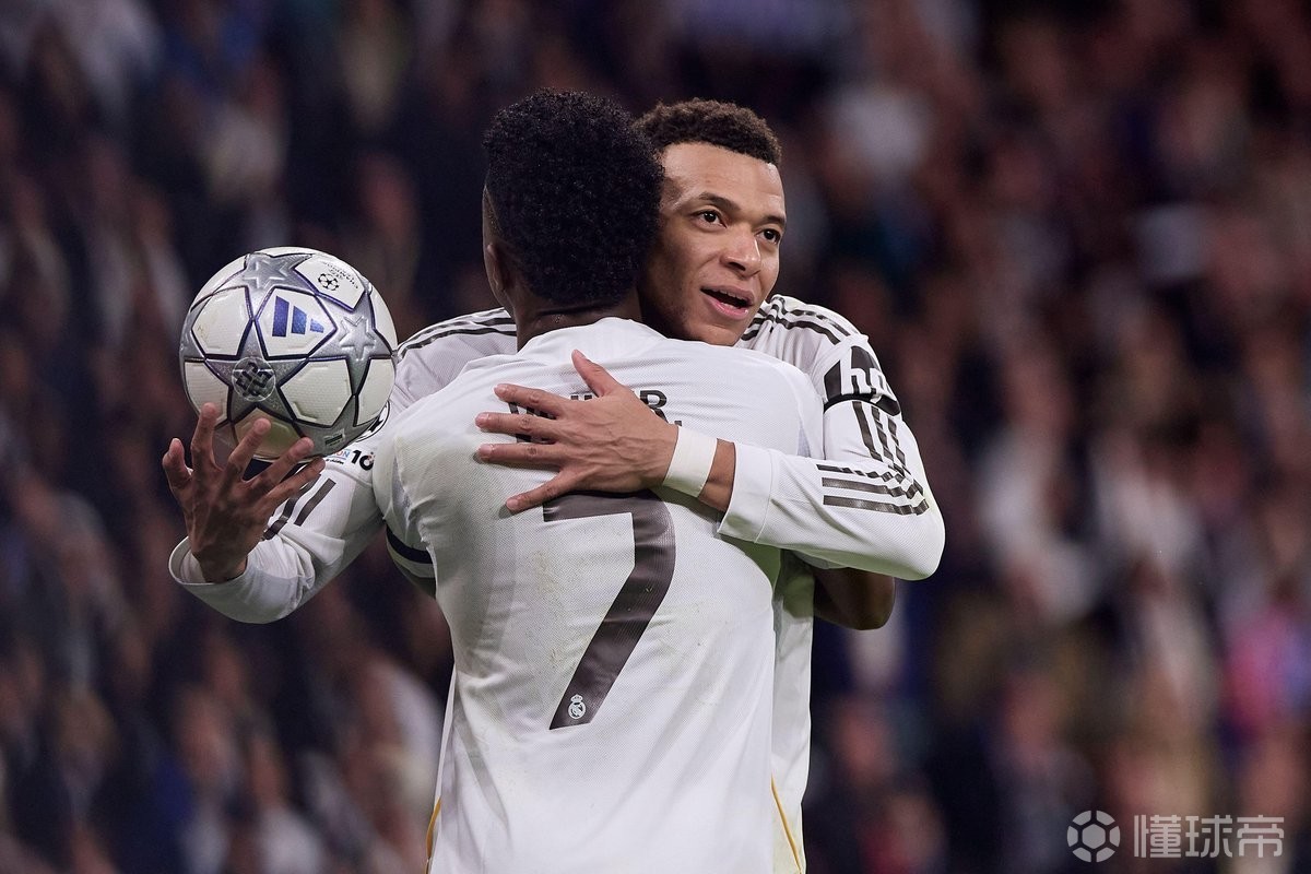 姆巴佩单赛季欧冠打入14球，仅次于C罗、莱万和本泽马