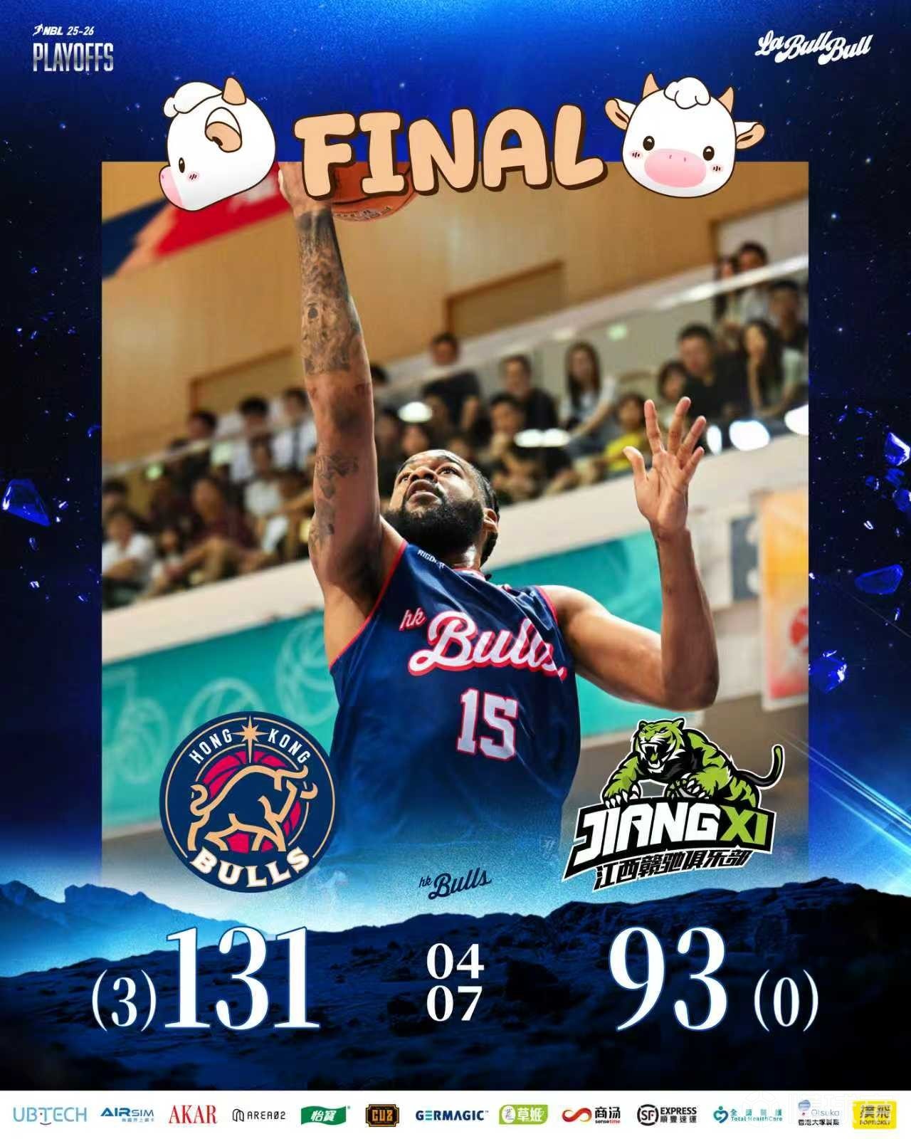 CBA门票即将到手？香港金牛连续第三赛季晋级NBL总决赛