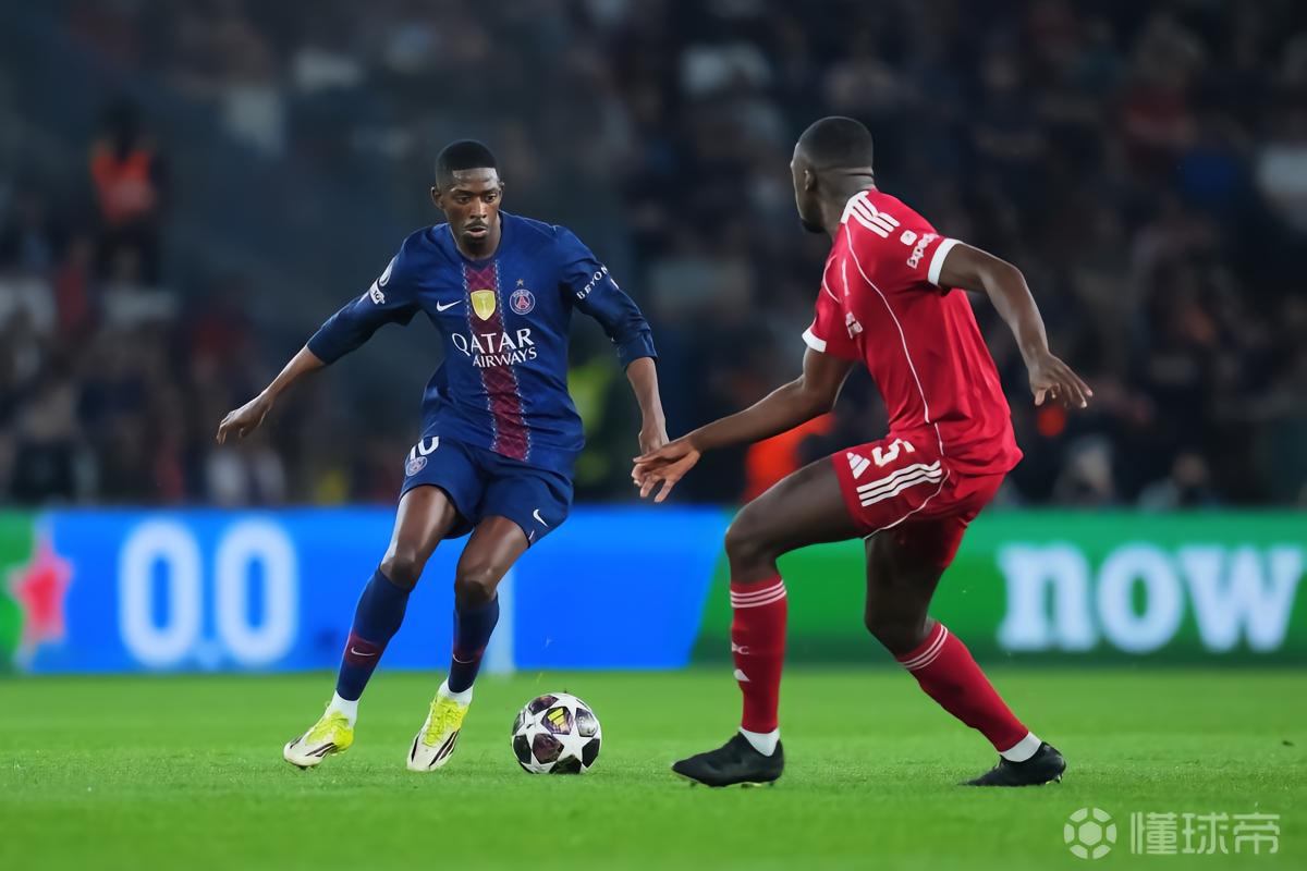 巴黎vs利物浦半场数据：控球率75%-25%，射门8-0