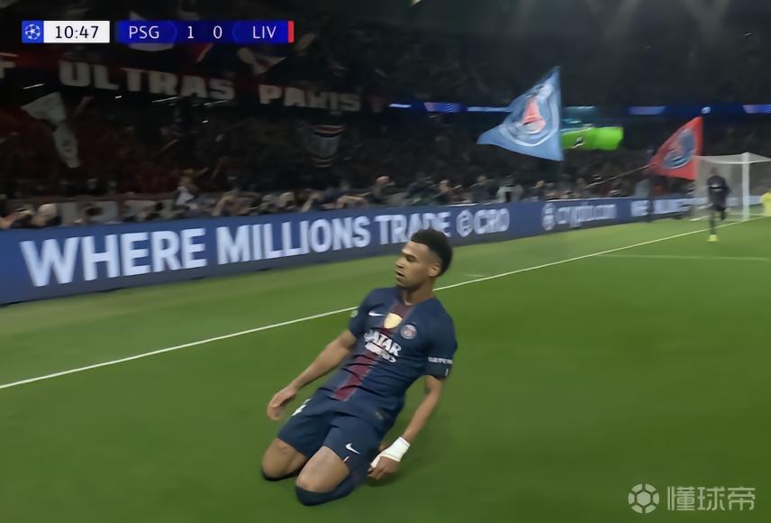 7球追平姆巴佩，杜埃是21岁前欧冠淘汰赛进球并列最多的球员