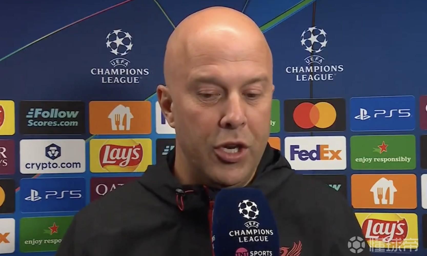 斯洛特：我从不会怀疑我的球员，我知道他们已付出了全部努力