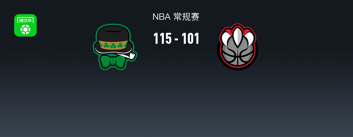 NBA战报：凯尔特人115-101猛龙取NBA3连胜，杰伦-布朗26+6+3