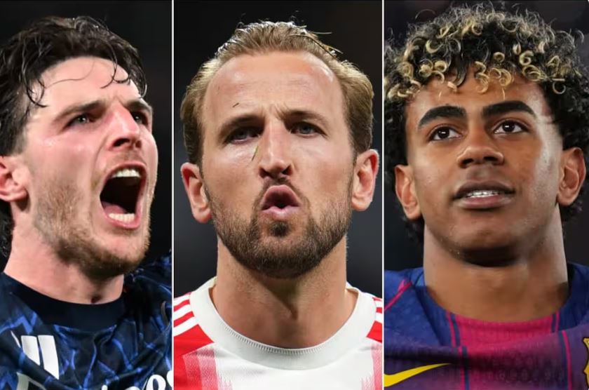 金球奖争夺战：凯恩领跑，赖斯、亚马尔紧追不舍