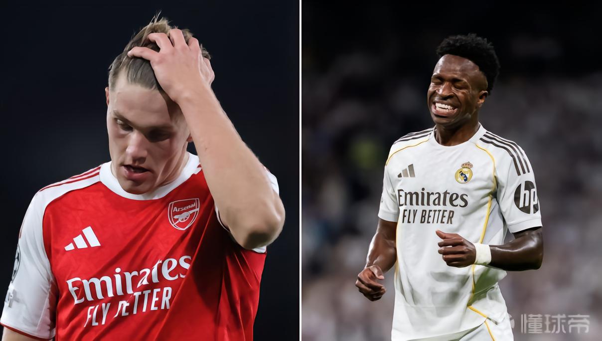 本赛季欧冠错失绝佳机会榜：维尼修斯和哲凯赖什11次并列第1